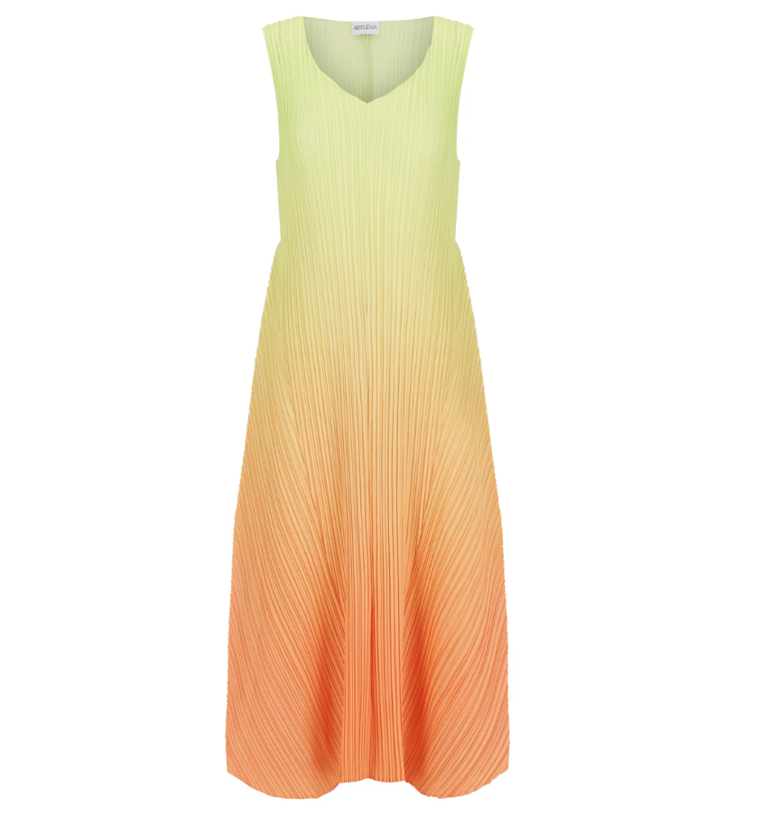 Alquema ESTRELLA DRESS WILD LIME PAPAYA