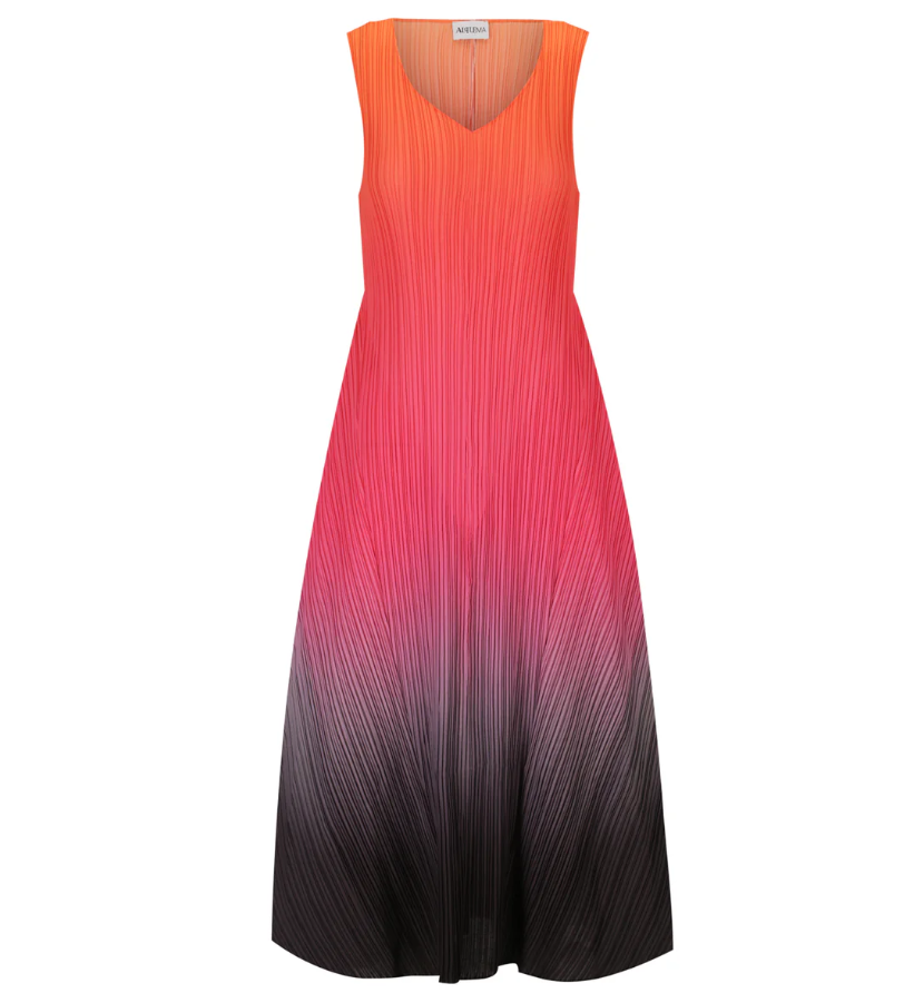 ALQUEMA ESTRELLA DRESS TANGERINE PINK GLO