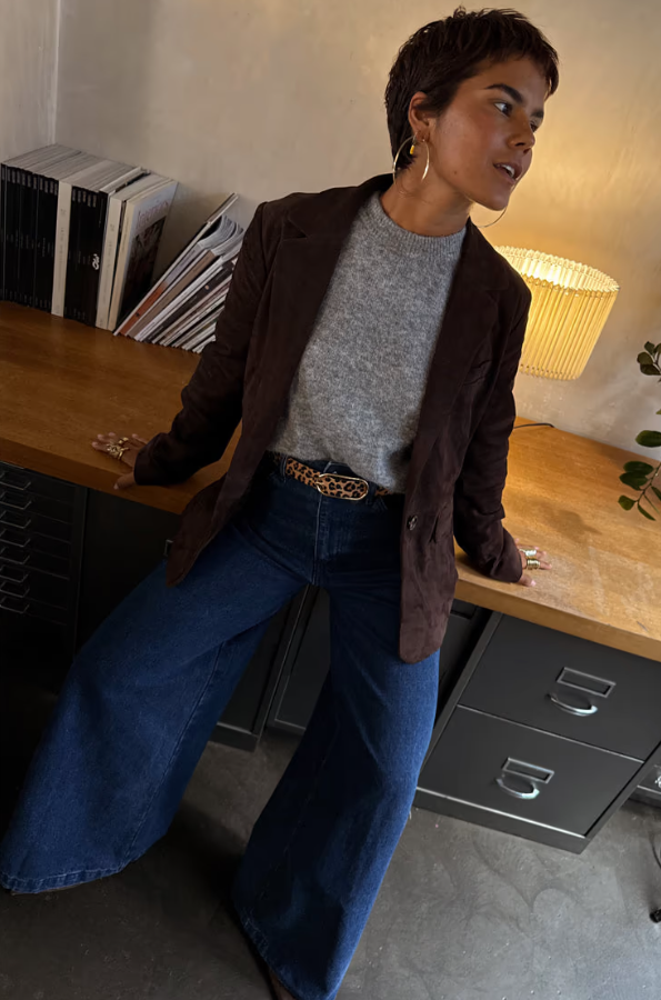 Never Fully Dressed Chocolate Suede Jacket
