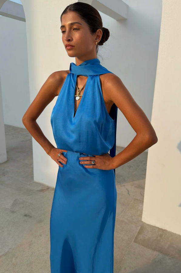 Never Fully Dressed Cobalt Lily Top