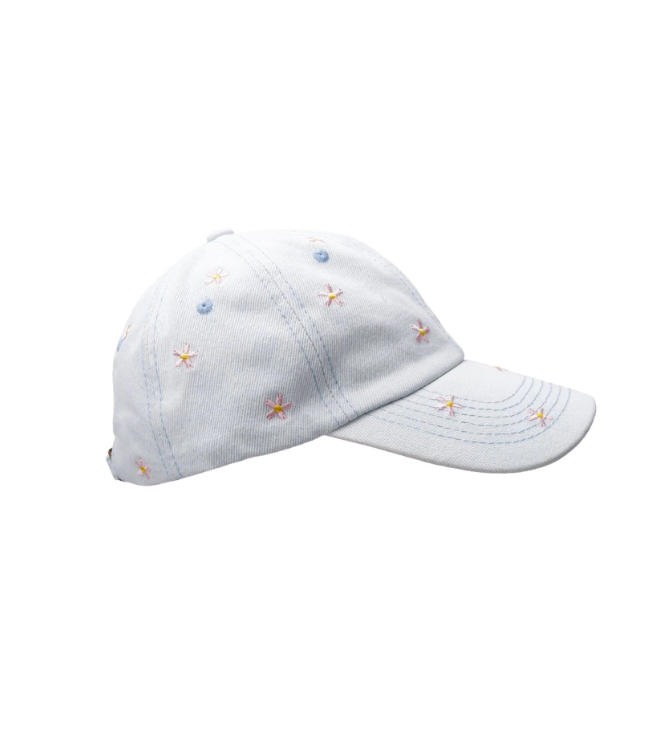 Black Colour Idun Denim Cap – Light Blue Denim