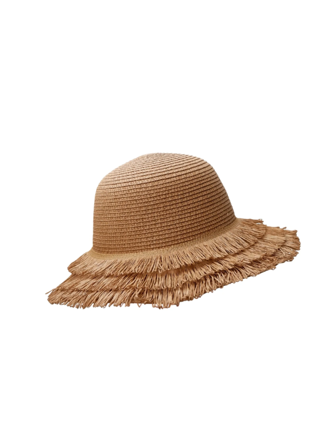 Black Colour Ramona Straw Hat –  Khaki