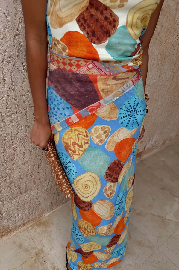 Never Fully Dressed Shell Ribbed Skirt