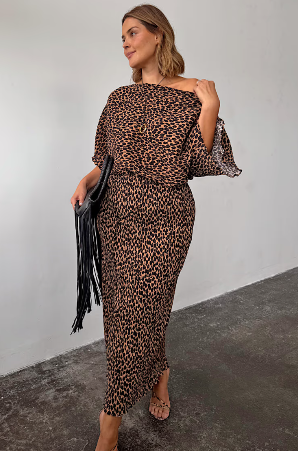 Never Fully Dressed Lucia Leopard Tilly Dress