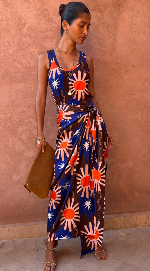 Never Fully Dressed CHOCOLATE AND BLUE SUN JASPRE SKIRT