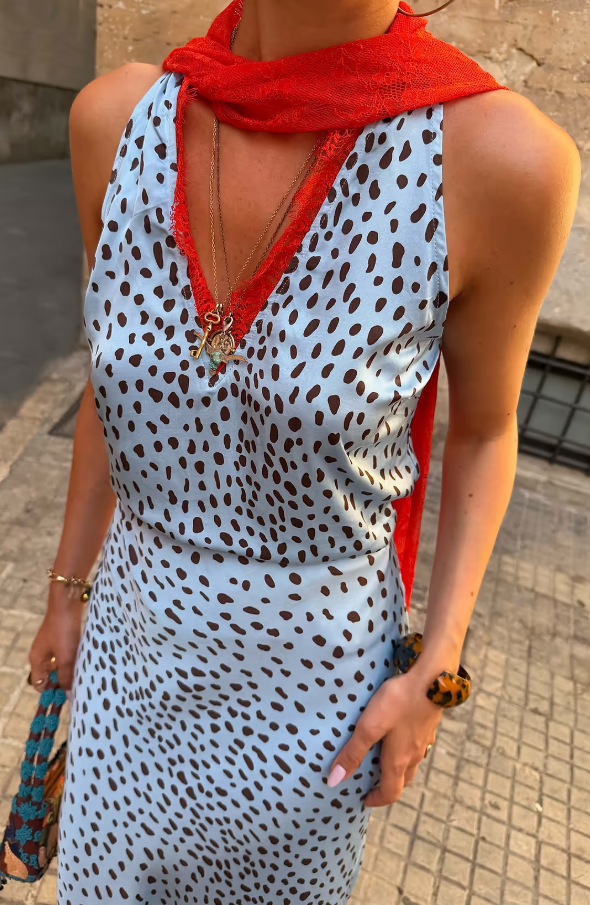Never Fully Dressed Sky Blue Deer Lily Top