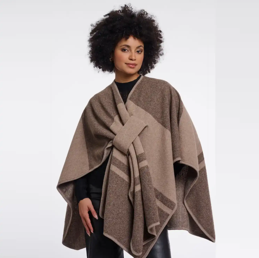 Rino and Pelle Levi Cape – Toffee