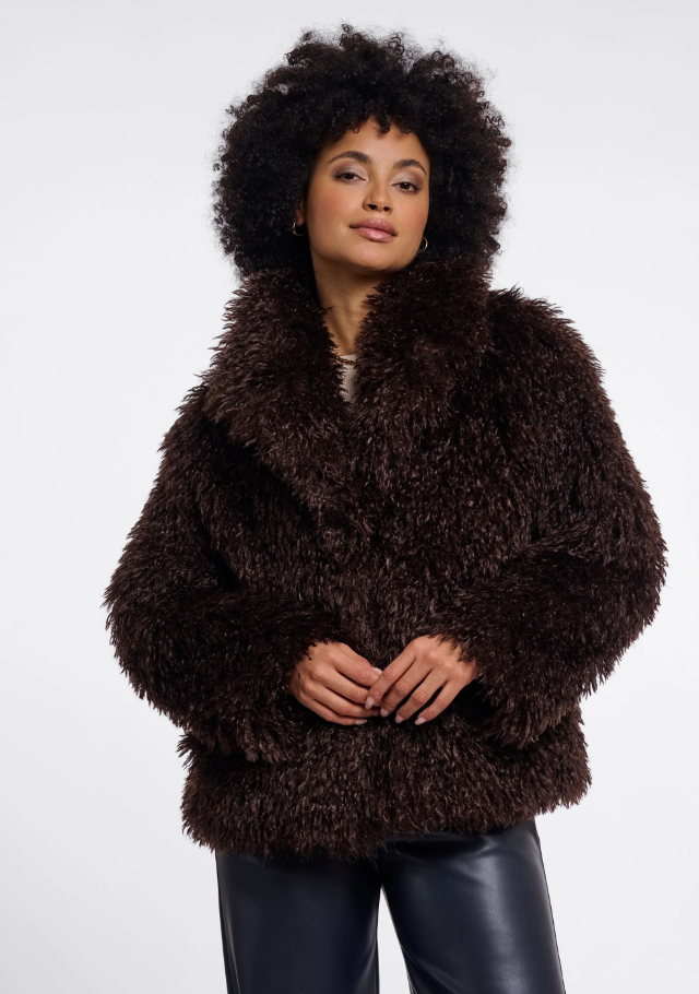 Rino and Pelle Lias Jacket with reverse collar – Coffee Roast