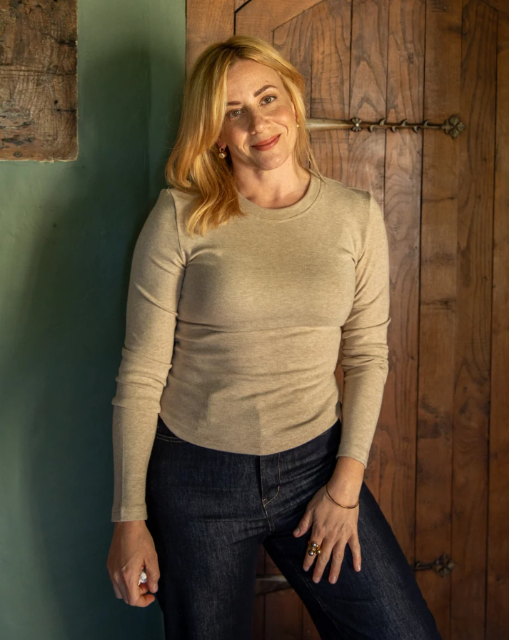 Chalk Nancy Top | Oatmeal
