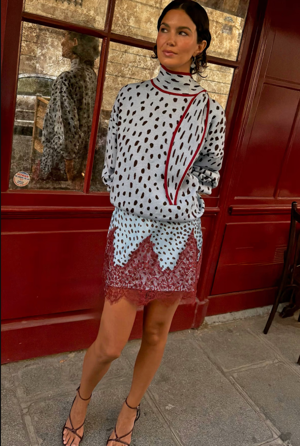 Never Fully Dressed Blue Deer Mini Maeva Skirt