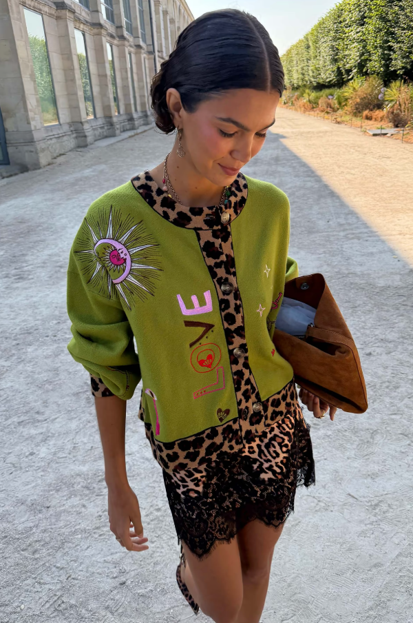 Never Fully Dressed Olive Amore Forrest Cardigan