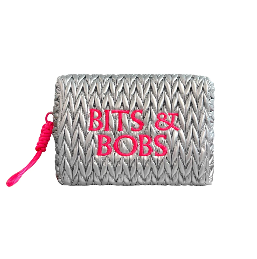 Lilly Loves Silver Bits & Bobs Cosmetic Bag