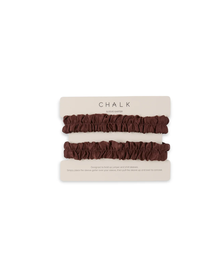 Chalk Belinda Sleeve Garter | Chocolate