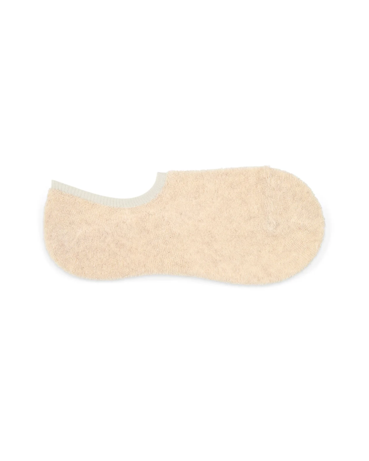 Terry Towelling No Show Sock | Sand