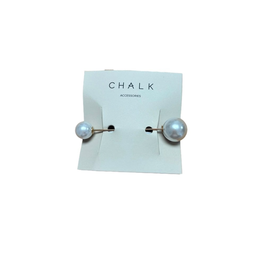 Chalk Brooch | Pin | Pearl