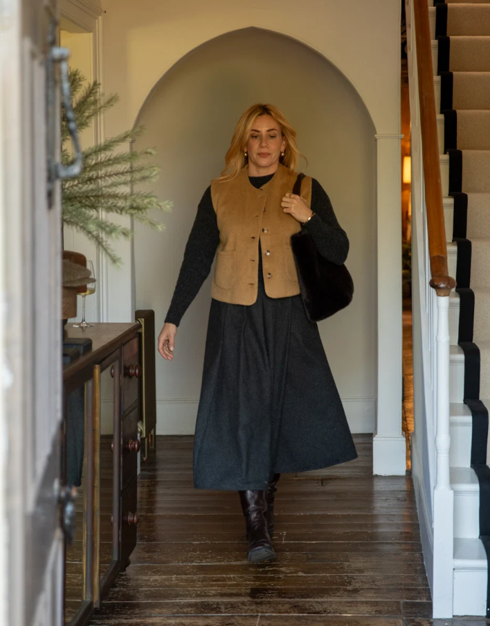 Chalk Hope Skirt | Charcoal