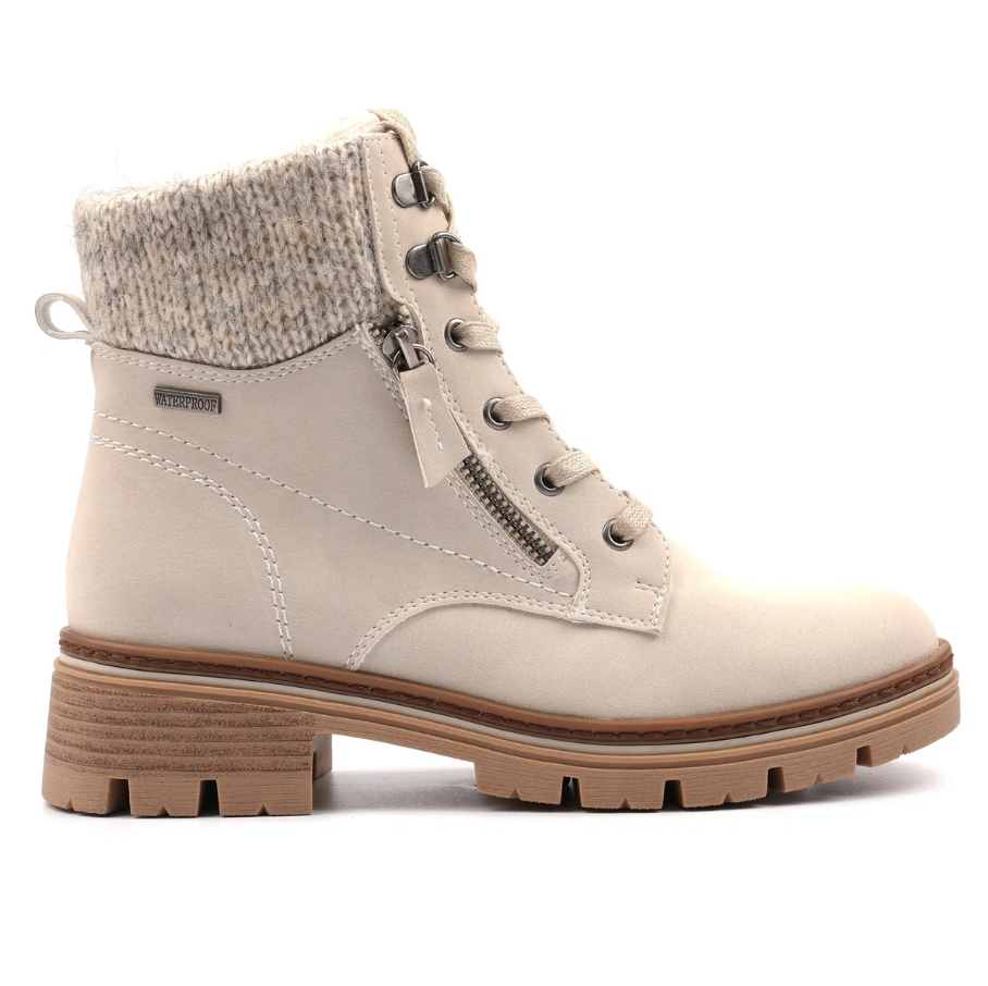 LUNAR CHANTELLE W/PROOF BEIGE ANKLE BOOT