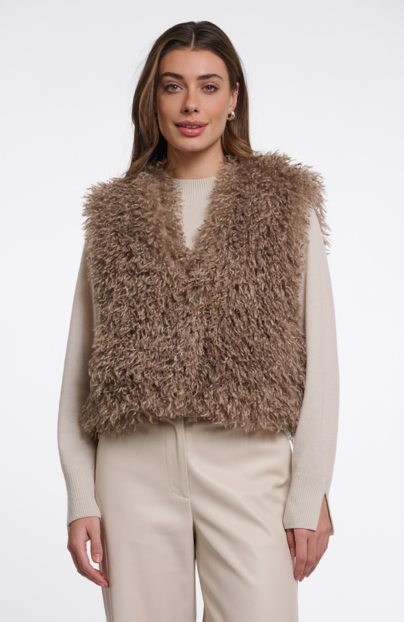 Rino and Pelle  Sensy waistcoat – Mocha Latte