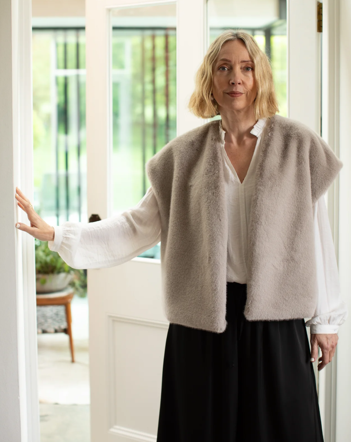 Chalk Claire Gilet | Glacier
