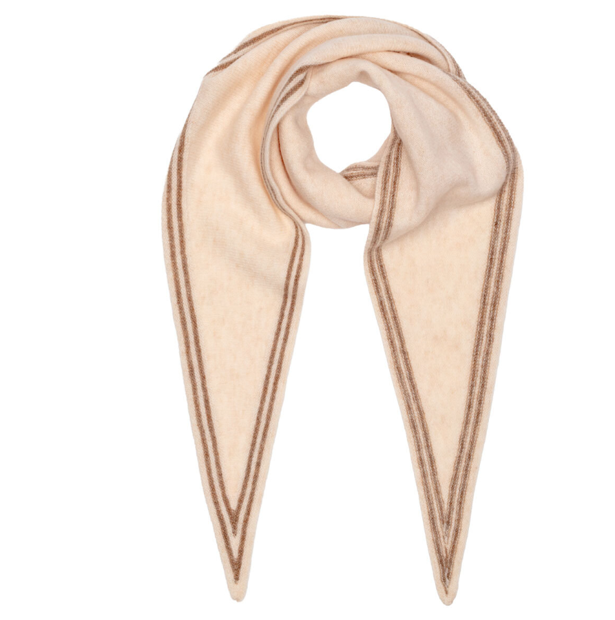 Elie Beaumont Triangle Wool Neck Tie – Oat