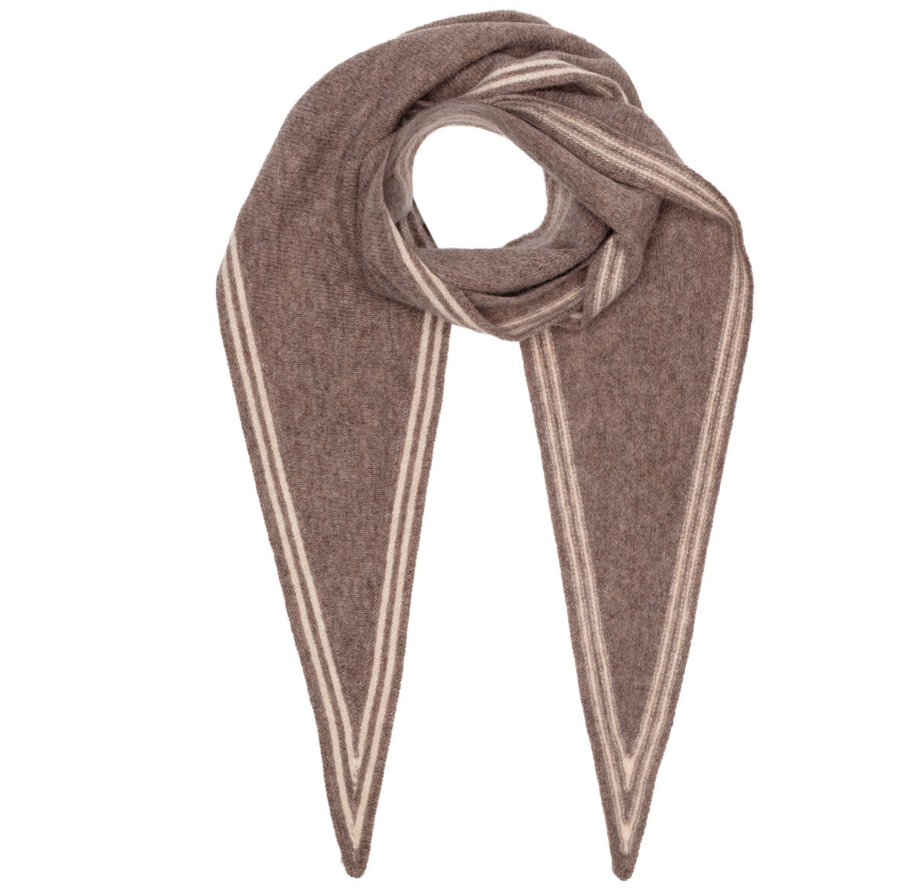 Elie Beaumont Triangle Wool Neck Tie – Coffee