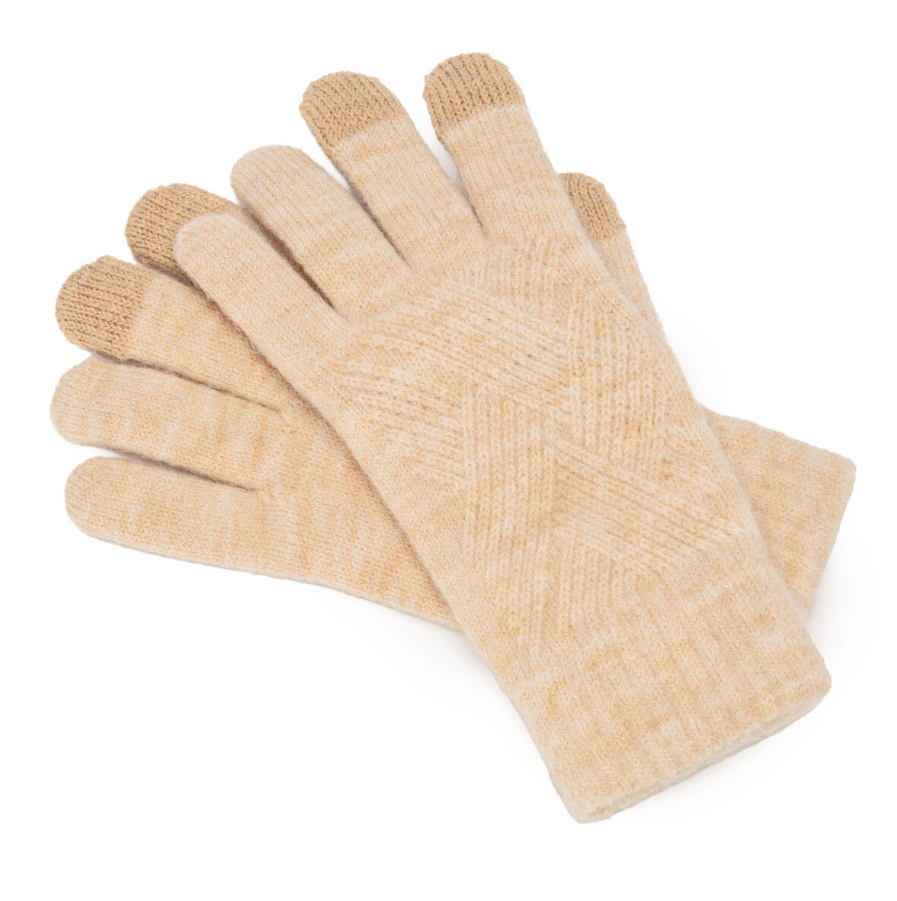 Elie Beaumont Knitted Weave Gloves – Oat