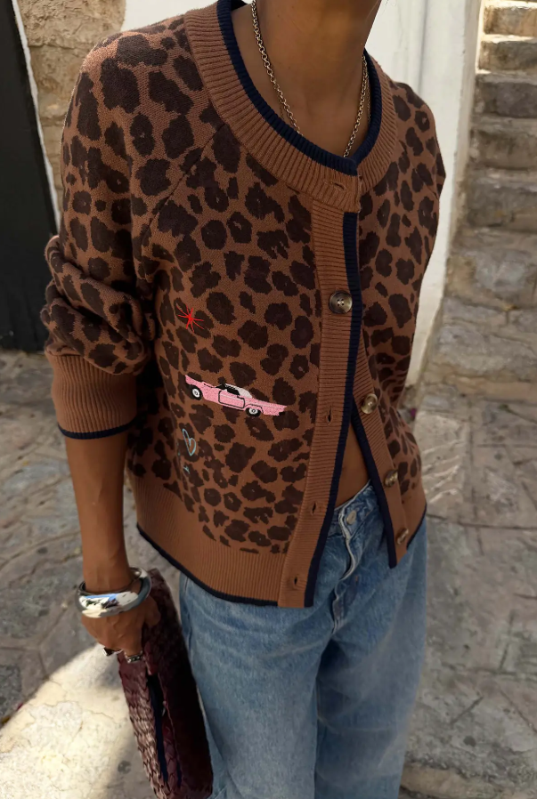 Never Fully Dressed Leopard Cheryl Cardigan