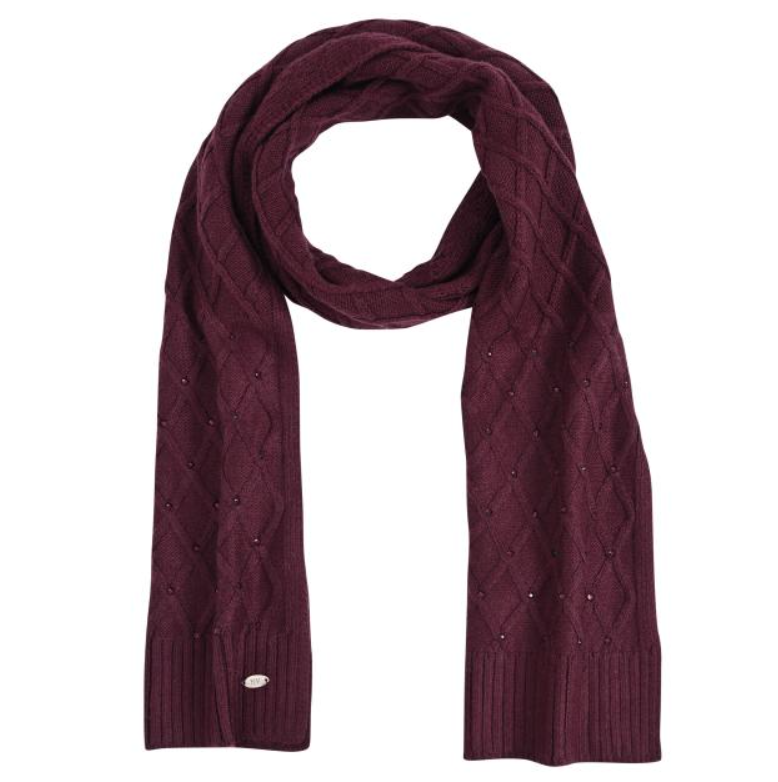 HV Society Justine Scarf – Burgundy Rattle