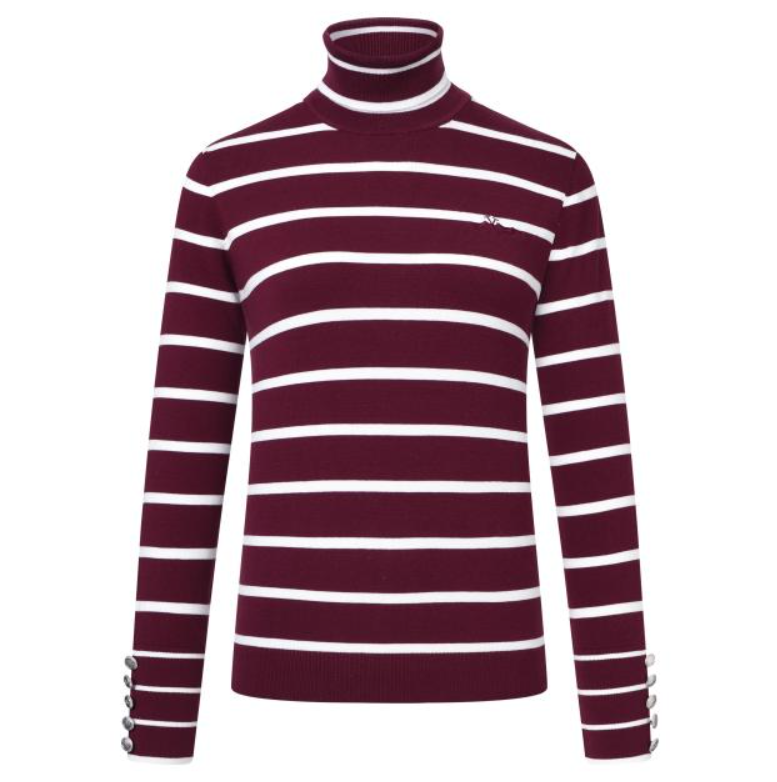 HV Society Xandra Pullover – Burgundy Rattle