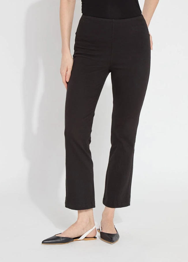 Lysse Black Ankle Denim Baby Bootcut