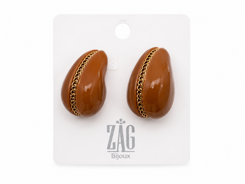 Zag Bijoux Dallol Earrings – Orange