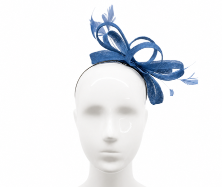 Failsworth Azure Structured Sinamay Fascinator headband