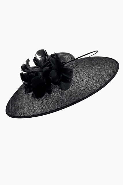 Boardmans “Raven” Metallic Black Fascinator