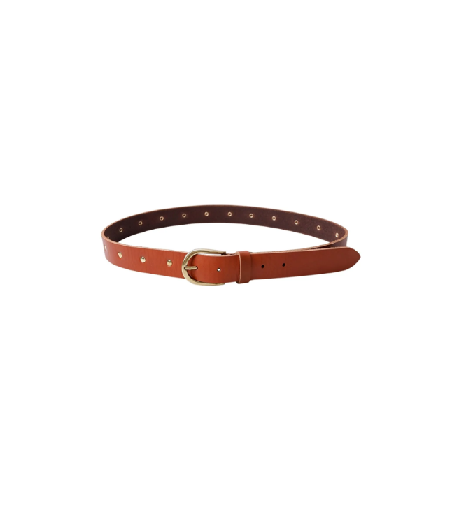 Black Colour CHILI belt – Cognac