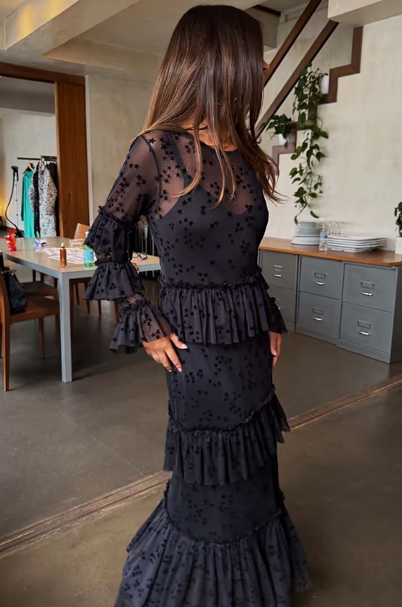 Never Fully Dressed BLACK STAR DEVOREE FELICITY DRESS