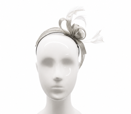 Failsworth Champagne Sinamay Fascinator headband