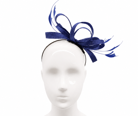 Failsworth Cobalt Structured Sinamay Fascinator headband