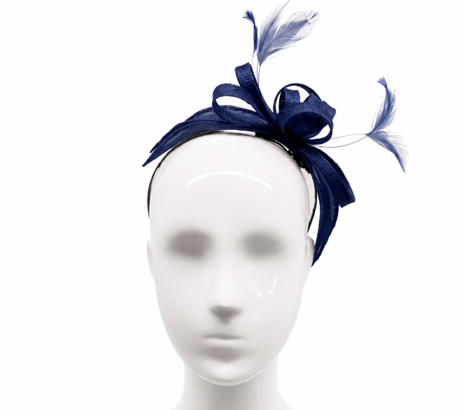 Failsworth Cobalt Sinamay Fascinator Headband