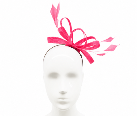 Failsworth Coral Structured Sinamay Fascinator headband