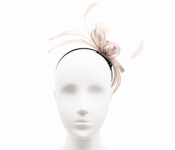 Failsworth Dove Sinamay Fascinator Headband