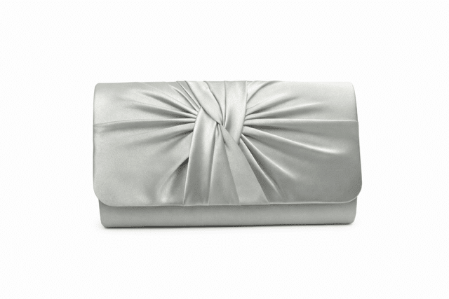 Failsworth Satin Clutch in Steel