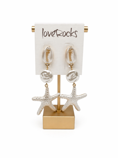 Love Rocks Coastal Charm Earrings 