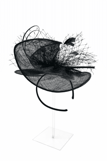 Failsworth Disc Fascinator In Black