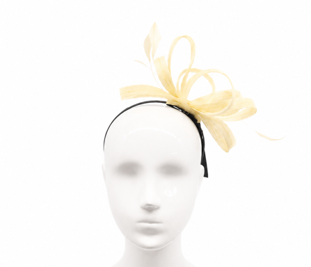 Failsworth Ivory Sculpted Sinamay Fascinator headband