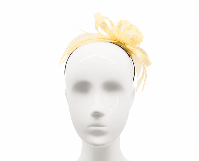 Failsworth Ivory Sinamay Fascinator Headband