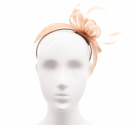 Failsworth Latte Sinamay Fascinator headband
