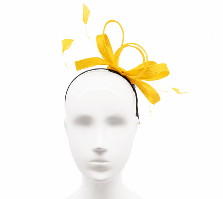 Failsworth Mimosa Sculpted Sinamay Fascinator headband