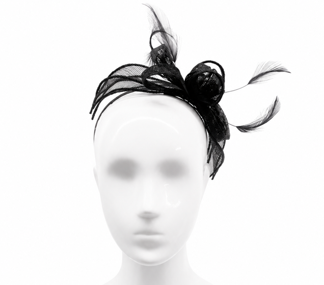 Failsworth Navy Sinamay Fascinator Headband