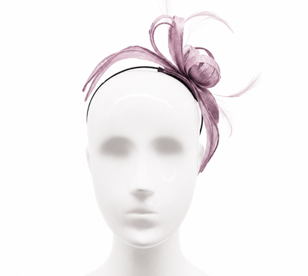Failsworth Orchid Sinamay Fascinator headband