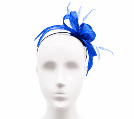 Failsworth Sapphire Sinamay Fascinator headband